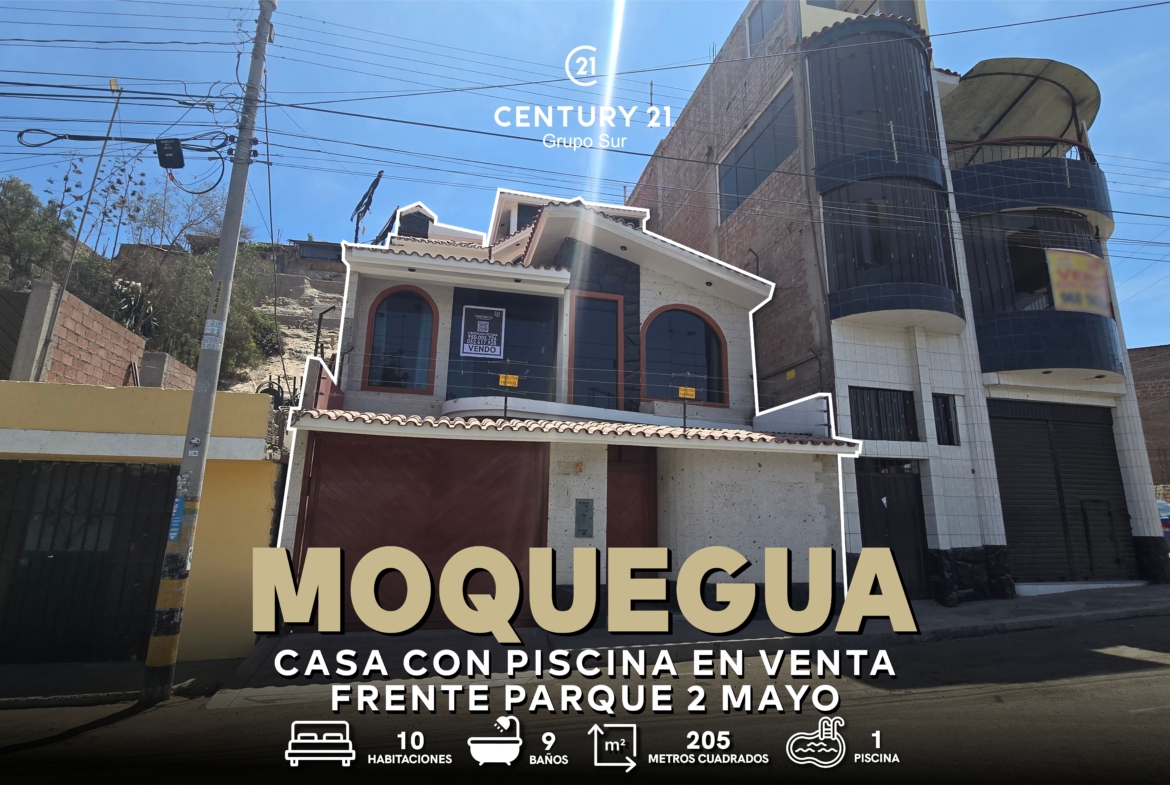Casa en venta en Moquegua – Asesoría de Cristhian Ticona Agente Inmobiliario Moquegua, Century 21