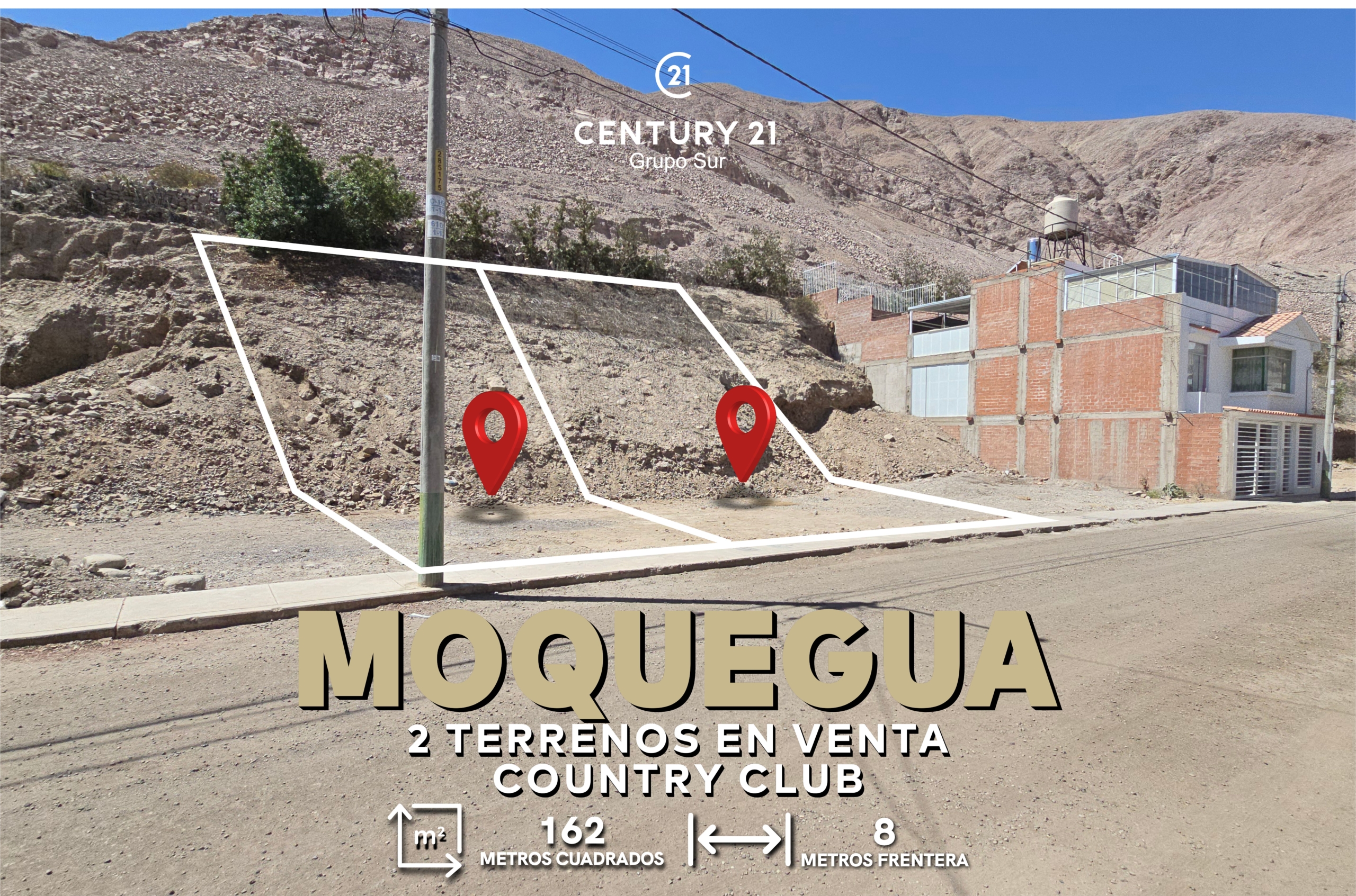 Terreno en venta Moquegua en urbanización privada con excelente ubicación